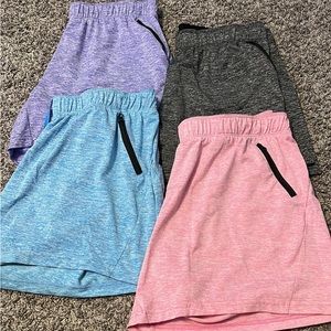 womans 5 pack athletic shorts!